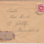 SBZ - Ottendorf ü. Sebnitz 3.8.45, Poststelle I a. Brief n. Görlitz