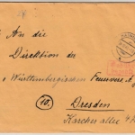 All.Bes. - Hainichen 24.10.45 Gebühr bezahlt, Ra2 a. Brief n. Dresden