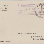 All.Bes. - Ilmenau 23.10.45, Taxe percue Ra3 Drucksache n. Grunau