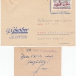 DDR - 20 Pfg. Kanu, Brief Crimmitschau - Lössnitz 1964, Hinweiszettel "ungültig"