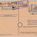 DDR - (10) Leckwitz ü. Priestewitz, Landpost-Ra2 a. Karte n. Riesa 1952