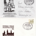 BRD - Deggendorf ex1974/1988, 4 versch. Privat-GA-Umschläge gestempelt/gelaufen