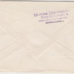 Saar - 15 Pfg. Hilbringen 1956, Poststelle I handwerbestpl. a. Schmuck-FDC n.