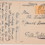 AM-Post - Altenvoerde ü. Milspe 1946, Poststelle I a. Karte n. Delle