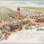 Brandenburg - Döberitz Truppen-Übungsplatz, Farblitho, gelaufen KOS 1899