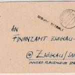 All.Bes. - Anzenkirchen 1946, Gebühr bezahlt, Setzkasten-L21 a. Brief n. Zwickau