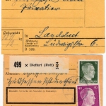 Bayern/DR - Dietfurt a. Rott 1918 bzw. 1943, 2 Paketkarten