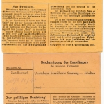 Bayern/DR - Dietfurt a. Rott 1918 bzw. 1943, 2 Paketkarten