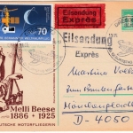 DDR - 10 Pfg. GA-Karte m.priv. Zudruck Melli Beese Eilpostkarte SST Dresden 1986
