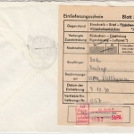 DDR - 20 Pfg. Turnierangeln + 50 Pfg. SbPA Einschreibebrief Gera - Stollham 1970