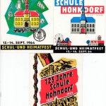 DDR - Hohndorf 125 jahre Schule, 3 versch. Sonderkarten, Postkutschen-Post 1964