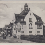 Sachsen - Auerbach i. Erzgeb., Rathaus, sw-Fotokarte gelaufen 1936