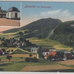 Sachsen - Lausche m. Waltersdorf, farb. Mehrbildkarte, ungelaufen ca. 1910