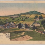 Sachsen - Bieleboh m. Beiersdorf, farb. AK gelaufen 1926