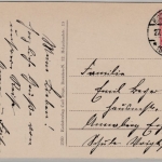 Sachsen - Bischofswerda Neue Schule, farb. AK gelaufen 1921