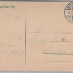 Sachsen - Bischofswerda Markt m. Rathaus, farb. AK gelaufen 1908