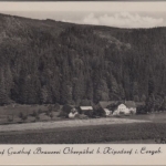 Sachsen - Oberpöbel b. Kipsdorf, Gasthof Brauerei, sw-Fotokarte gelaufen 1958