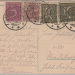 Sachsen - Großenhain Klosterruine u. Poststraße, sw-AK gelaufen 1921