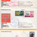 Island - 39 (!) Luftpostbriefe 1973/76, meist 1st-Flüge/interssante Zuleitungen