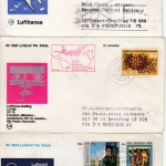 Island - 39 (!) Luftpostbriefe 1973/76, meist 1st-Flüge/interssante Zuleitungen
