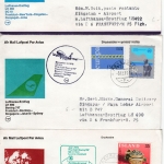 Island - 39 (!) Luftpostbriefe 1973/76, meist 1st-Flüge/interssante Zuleitungen