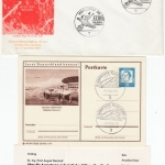 BRD - Tag d. Aerophilatelie 3 versch. Sonderkarten 2xHamburg/1xHannover 1964