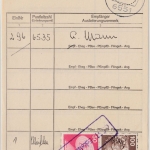 BRD - 6551 Eckelsheim 1976, Poststelle II Ra1 a. Paketzustelliste