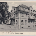 Baden-Württemberg - Waldkatzenbach Kurheim Pension Löwen, sw-Fotokarte 1952