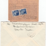 Bizone - Tauberbischofsheim, Paketkarte + Einschreibebrief 1949/51