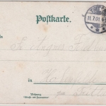 DR - 2 Pfg. Krone/Adler, Karte/Landbestellbezirk Trittau - Hohenfelde 1901