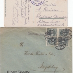 DR/BRD - Cuxhaven, 7 Heimatbelege (AFS, Paketkarte, Schiffspost etc.)1922/87