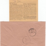 DR/Bizone - Waiblingen/Schnait ü. Waiblingen, Paketkarte (1943) + Einschreiben