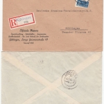 All.Bes./Bizone - Göttingen, 3 Einschreibebriefe/versch. R-Zettel 1946/49