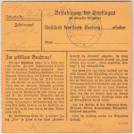 DR - Netzschkau 1943, Gebühr bezahlt Ra2 a. Paketkarte/Selbstbucher n.