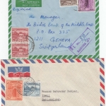 Pakistan - 2 Luftpostbriefe (1x Einschreiben/1x Normal) 1973 i.d. SCHWEIZ