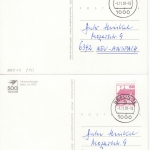 Berlin - 60 Pfg. B&S, C+D-Zähnung, 2 Postkarten Berlin 12 - Neu-Anspach 1991