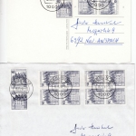 Berlin - Burgen & Schlösser, 10 Belege mit Berlin-Abstempelungen 1991