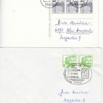Berlin - Burgen & Schlösser, 10 Belege mit Berlin-Abstempelungen 1991