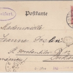 Thüringen - Gotha, Höhere Töchterschule, sw-AK gelaufen n. RUMÄNIEN 1903