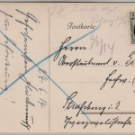 Thüringen - Gotha Schloss-Hotel, sw-Firmen-AK, gelaufen 1914