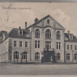 Thüringen - Langensalza, Schützenhaus, sw-AK gelaufen 1911