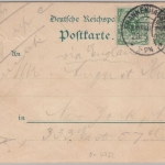 Thüringen - Frankenhausen, Mehlers Waldschlösschen, Federlitho gelaufen 1897