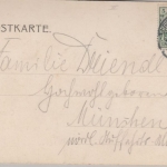Sachsen - Crimmitzschau, sw-Mehrbild-AK, gelaufen 1907, Firmenlochung