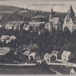 Sachsen - Schwarzenberg Gesamtansicht, sw-AK gelaufen 1912