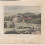 Sachsen - Wiesenbad, col. Stich ca. 10x7,5cm (Bildmaß) alt