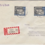 Berlin - 2x40 Pfg. Altberlin, Einschreibebrief Kesselheim ü. Koblenz 1962 n.
