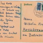 FZ-Württ. - Deisslingen ü. Rottweil, Poststelle I a. Karte n. Kressbronn 1949