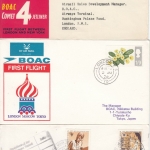 BOAC - 5 Firstflight/1st-Flug - Belege 1958/1971