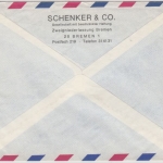 BRD - Bremen 1966, 40 Pfg. AFS "Schenker", Lupo-Drucksachenbrief n. USA