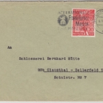 Berlin - 20 Pfg. Vor-Olympiade, Brief Frankfurt - Clausthal 1953